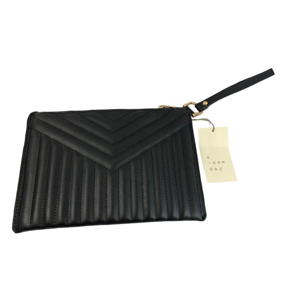 A New Day Women's Black Clutch Purse